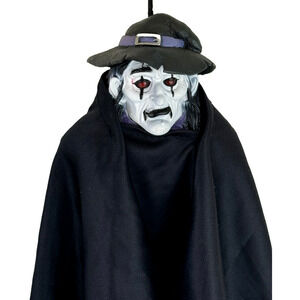 Vintage Fun World Witch Ghoul Halloween Hanging Decoration Bloody Eyes